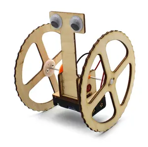 Big Eye Two-wheeled Vehicle Children's DIY Handmade Technology Small Production Homemade Balance Car Robot Assembly Toys