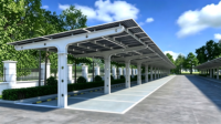 Vente en gros de designs modernes de carport, structure en acier, installation de structures de carport solaires, système de carport solaire