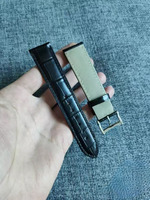 Bracelet de montre en cuir véritable haut de gamme pour hommes matures, luxe haut de gamme, qualité supérieure, design interchangeable