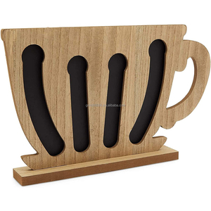 Support <span class=keywords><strong>mural</strong></span> en bambou pour capsules de café, organisateur de capsules <span class=keywords><strong>Nespresso</strong></span> pour comptoir - Product Image 5
