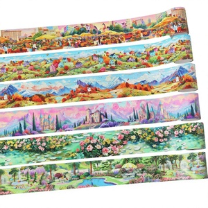 1 Rouleau de Ruban Adhésif en Caoutchouc Imperméable à l'Eau, Activé par l'Eau, Série Dreams Manor, pour Créer des Scènes de Châteaux de Rêve - Product Image 3