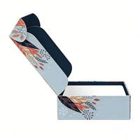 Boîte d'expédition auto-érectible en carton ondulé grand format, avec logo personnalisé en relief et pelliculage mat, pour vêtements de bébé, chaussures, chaussettes et fourrures