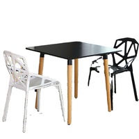 Chaises en plastique avec pieds en métal, Cadeira De Comedor, Tavoli E Sedie, chaise de salle à manger moderne transparente en plastique