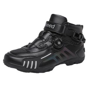 Botas de Motocicleta Unisex, Estilo Caballero, para las Cuatro Estaciones, Impermeables, Botas Cortas de Carreras, Equipo de Viaje, Zapatos de Motocicleta Personalizados - Product Image 5