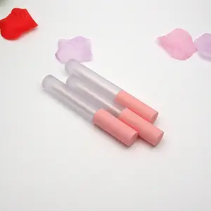Fábrica de vender 4.5ml claro tubo de brilho labial, vazio lip gloss tubo com escova