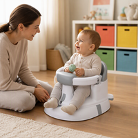 Siège de bain multifonctionnel 3 en 1 pour bébé, chaise de jeu au sol et siège roulant pour tout-petit
