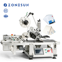 Machine d'étiquetage de sacs en Mylar ZONESUN ZS-TB150PBF, applicateur de pochettes à surface plane avec machine de pagination