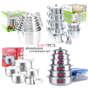 Juego de Ollas de Aluminio, Juego de Ollas de Cocina Reforzadas, Ollas para Sopa, Juego de Ollas de Inducción, 14 Piezas, Cacerolas - Product Image 6