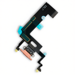Cable flexible con conector de carga Lightning y micrófono para iPhone Xr Coral - Product Image 2