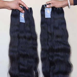 ชุดต่อผมคนแบบบราซิลฐานมิงค์,ผมต่อแบบตรงเคลือบเงาที่ไม่ผ่านกรรมวิธี - Product Image 1