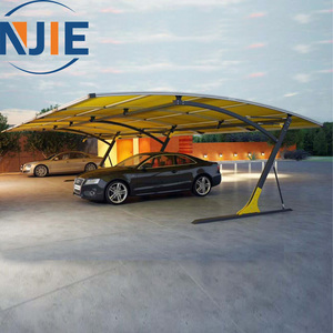 Vente en gros de garages carport en porte-à-faux en aluminium 20x20ft de haute qualité personnalisés simples pour 2 voitures nature pratique parking - Product Image 2