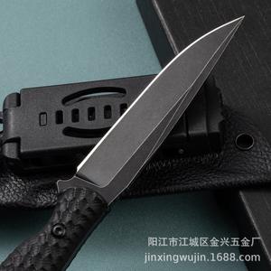 Cuchillo Táctico de Hoja Fija para Dropshipping en Shopify, Acero Inoxidable 9CR13, Mango G10, Funda K, Cuchillo para Supervivencia, Camping y Caza al Aire Libre - Product Image 5