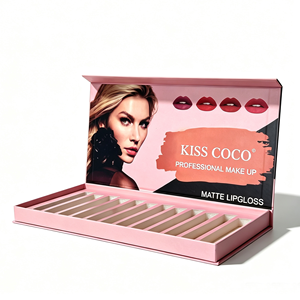Lápiz Labial Kiss Beauty de Larga Duración con Acabado Mate Suave y Espuma de Terciopelo, Cosmético para Labios, Maquillaje, Caja de Papel para Empaque de Lápiz Labial - Product Image 4