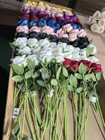 Tête de rose artificielle en soie faite à la main, accessoires de photographie, décoration de fleurs éternelles, bouquet DIY, pour la rentrée scolaire et Noël