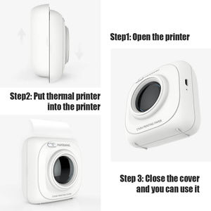 <span class=keywords><strong>Impresora</strong></span> Térmica de Bolsillo <span class=keywords><strong>PAPERANG</strong></span> P1 203dpi BT4.0 Conexión Telefónica Inalámbrica Portátil Blanca Rosa Verde con Impresión en Blanco y Negro - Product Image 5