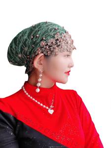 Pañuelo para la Cabeza YASEEN para Mujer, Estilo Étnico, con Encaje, Transpirable, Ecológico, a la Moda, para Primavera/Verano - Product Image 2