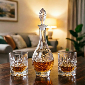 Carafe à <span class=keywords><strong>vin</strong></span> en verre cristallin, style classique transparent, écologique, idéale pour les fêtes - Product Image 2