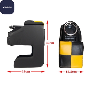 Consola de Reposabrazos Carfu AC-486 de ABS y Cuero PVC con Portavasos para Auto - Accesorio Interior para Auto, Gran Venta 2021 - Product Image 1