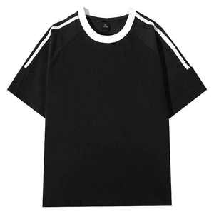 Camiseta Unisex de Algodón de 230 g/m² a Precio de Fábrica - Camiseta Negra Extra Grande con Estampado 3D Personalizado de Alta Calidad - Product Image 1