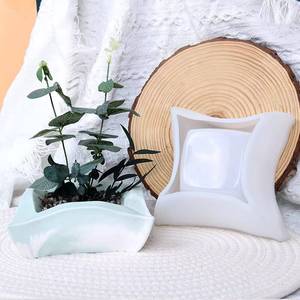 Silicona cuadrada de alta calidad para plantas, molde de yeso para escritorio, molde para maceta de hormigón - Product Image 3