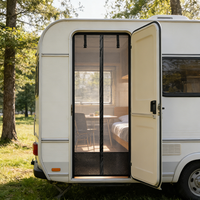Portes moustiquaires magnétiques pour camping-cars, moustiquaires pour portes de camping-cars en été, et portes moustiquaires anti-insectes pour camping-cars