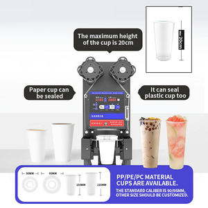 เครื่องปิดผนึกแก้วน้ำพลาสติกอัตโนมัติ BAILETON เครื่องซีลแก้วชาไข่มุก - Product Image 5