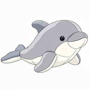 Vente directe du fabricant, peluche de <span class=keywords><strong>dauphin</strong></span> gris douce et moelleuse, jouet en peluche d'animal marin, poupée de confort pour enfants, peluche personnalisée - Product Image 6