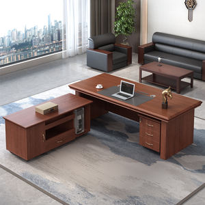 Muebles de oficina de lujo de alta calidad, diseño moderno, juego de escritorio ejecutivo, gerente de trabajo, Ceo Boss, estación de trabajo de oficina, escritorios de oficina - Product Image 2