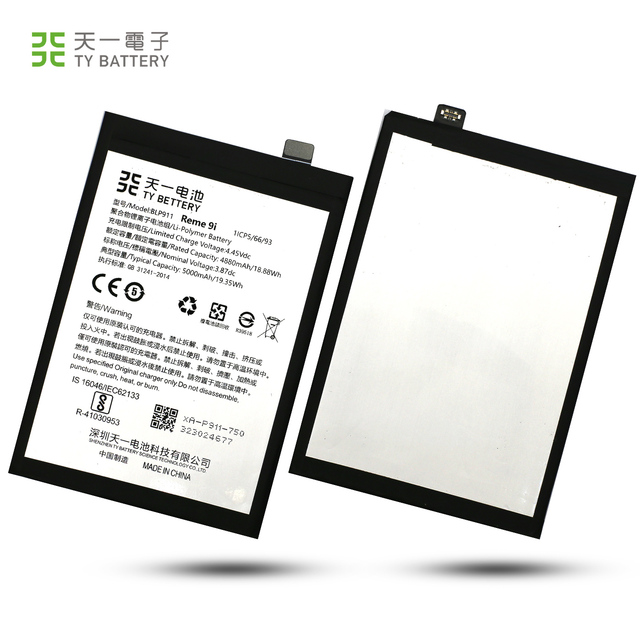 Realme 9i Compatible 33W Fast Charging 5000mAh 3.87V Li-Polymer Battery BLP911 CE Certified 12-Month Warranty Rechargeable