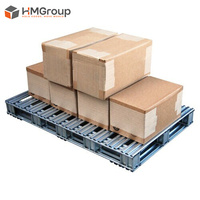 Palette en acier galvanisé empilable robuste pour le stockage
