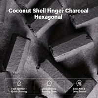 Charbon de coco en briquettes hexagonales à faible MOQ pour chicha – Meilleur prix