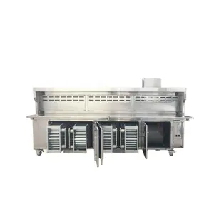 BBQ Car With Electrostatic Filter Use For Commercial Kitchen Cooking Smoke Smell Electrostatic Air Cleaner 98% Remove rate