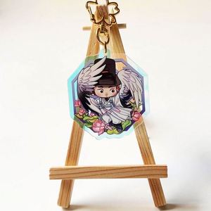 Promotional Custom logo Printing Blank Acrylic Keychain for Photo - Product Image 3