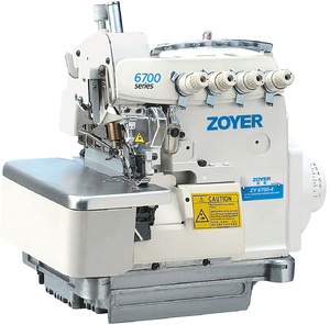 Máquinas de Coser Industriales de Alta Velocidad Tipo Overlock para Prendas de Vestir, 4 Hilos, Blancas, 45 Manuales, 13 mm Máx. Máquina de Coser de Alta Resistencia ZOYER - Product Image 1