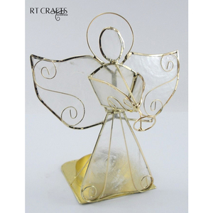 Ornement de noël À La Main Bougeoir Bougie Bâton Détenteurs Artisanat Ange Bougeoir Pour la Décoration De Noël - Product Image 4