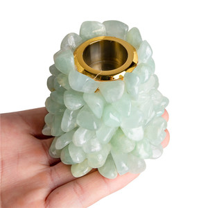 Portacandele al <span class=keywords><strong>quarzo</strong></span> <span class=keywords><strong>rosa</strong></span> naturale portacandele cristalli candelabri minerali portacandele grezze per matrimonio - Product Image 1