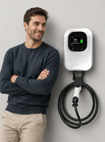 Borne de recharge murale intelligente pour véhicules électriques 7kW 32A, nouvelle norme européenne IP55, station de recharge WiFi pour VE, certifiée CQC CE TUV, fournisseur d'usine