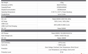 เครื่องกำเนิดไฟฟ้าพลังงานแสงอาทิตย์แบบพกพาสำหรับใช้ในบ้าน 2 กิโลวัตต์ชั่วโมง 3000-8000 วัตต์ ระบบออฟกริด รุ่น Supersafe T27 โครงสร้างโลหะ พร้อมพัดลม - Product Image 6