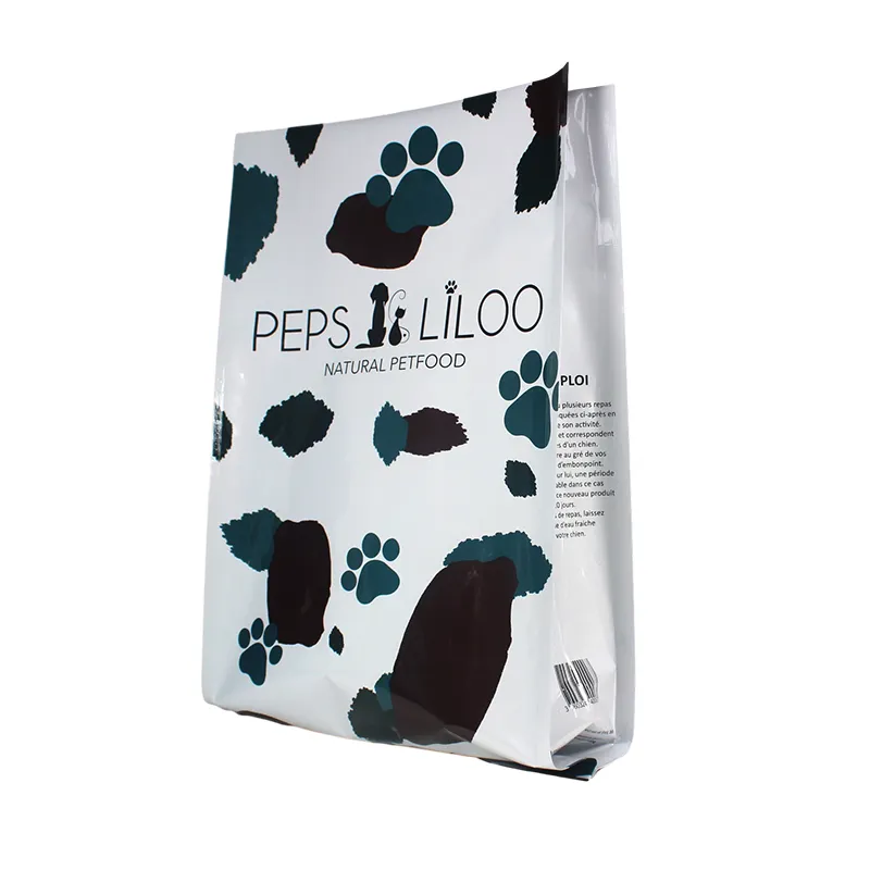 Printed Heat-Sealed Dog Treat Packaging Plastic Side Gueest Bag For Pet Food