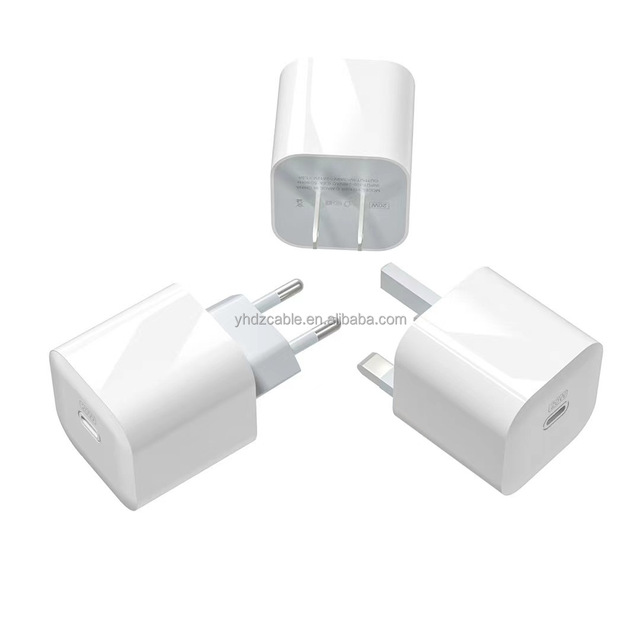 PD 20W Small Ice Cube Fast Charger Block for iPhone 17 15 13 12 Series - USB C Wall Plug Adapter