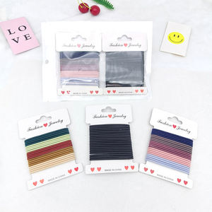 Moda donna ragazze accessori per capelli 80 pezzi sottili elastici per capelli 2.5MM alta elasticità senza supporto per coda di cavallo in metallo fasce elastiche per capelli - Product Image 3