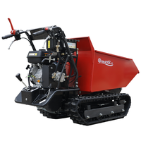 Livraison gratuite Buggy électrique en béton pour l'agriculture, le jardinage et la construction Mini transporteur sur chenilles 500kg Dumper à chenilles