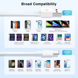 USB Để Loại C Cáp Nhanh Chóng Sạc Dòng Đối Với iPhone 17 Pro Max 16 Cộng Với 15 Huawei Samsung Xiaomi Siêu Sạc USB C Dữ Liệu Dây - Product Image 6