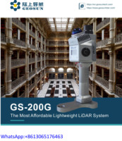 Scanner laser LiDAR 3D portable GEOSUN GS-200G OEM avec technologie SLAM et équipement de topographie GNSS RTK intégré, fabriqué à Hubei