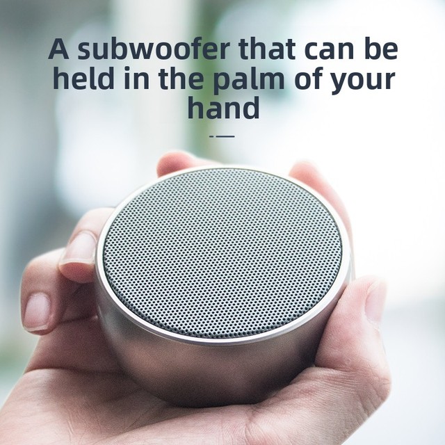BS01 Simple Color Metal Design Promotion Gift 5W Portable Outdoor Pocket Wireless MINI Size USB TF Play Blue Tooth Party Speaker