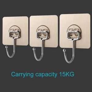 201 304 Stainless Steel J Shaped Big Wall-hanging Single Hooks Rack Wall Mounted Are Used To Hang Keys Towels Clothes Hangers