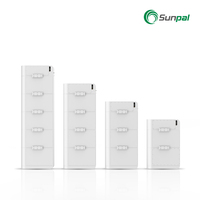 Sunpal Almacén Baterías de hierro de litio 200V 10kWh 20kWh Batería solar de ciclo profundo Lifepo4 6000 de alto voltaje