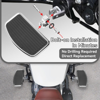 Repose-pieds avant chromés personnalisés avec bande décorative pour Indian Scout Sixty Bobber 2015-2025, accessoires pour repose-pieds de conducteur