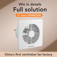 Ventilateur extracteur silencieux pour chambre à coucher, salle de bain, 6 pouces, 5W, montage sur fenêtre, moteur 100% cuivre, bruit de 39 dB(A)