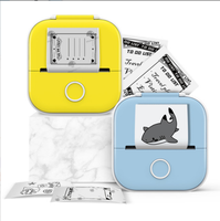Imprimante Thermique de Poche Mini Portable Sans Fil Phomemo T02, Utilisation avec des Autocollants Auto-adhésifs pour Bricolage
